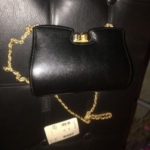Vintage Rodo Clutch w/ gold strap